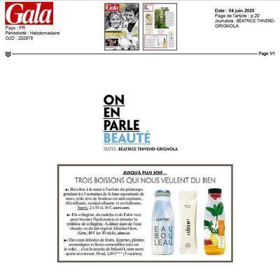 Focus sur notre cure de SĂšve fraĂźche de Bouleau bio dans GALA magazine ! - Saeve Paris