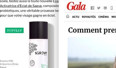 L’Essence F90 Activatrice d’Éclat et le microbiome présentés par Gala - Saeve Paris